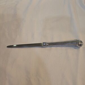 Rare Vintage Custom Towle 8" Letter‎ Opener Stainless Steel USA Monogrammed